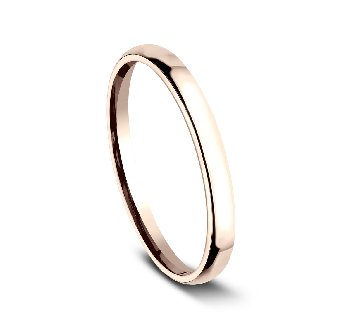 ® 2.5mm 14K Rose Benchmark men's wedding band