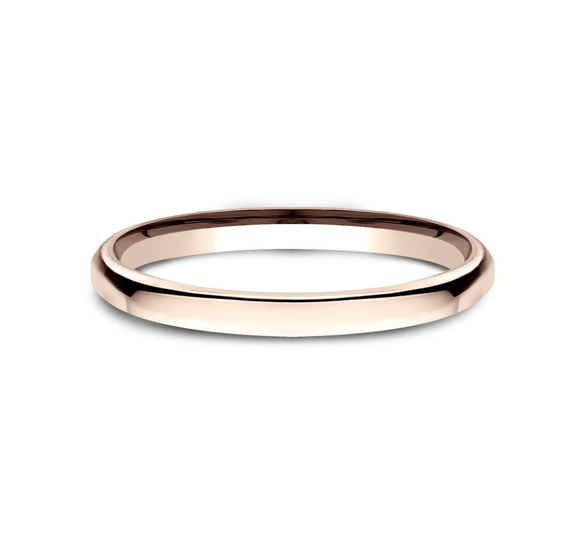 ® 2.5mm 14K Rose Benchmark men's wedding band