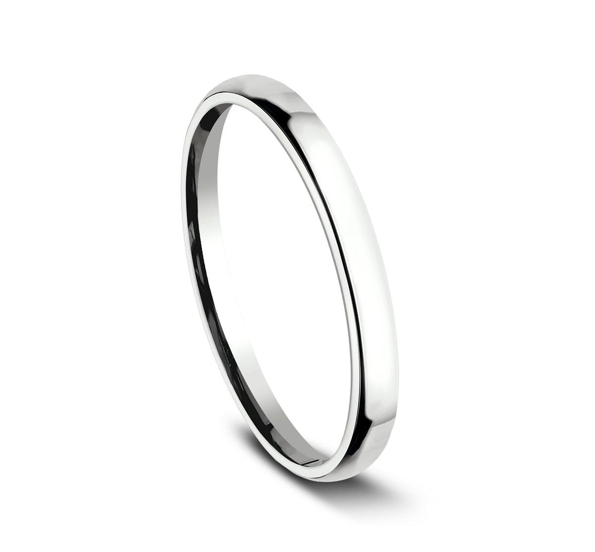 ® 2.5mm 14K White Benchmark men's wedding band