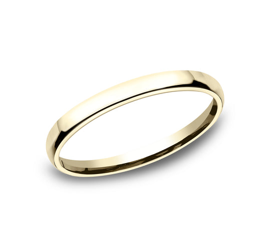 ® 2.5mm 14K Yellow Benchmark men's wedding band