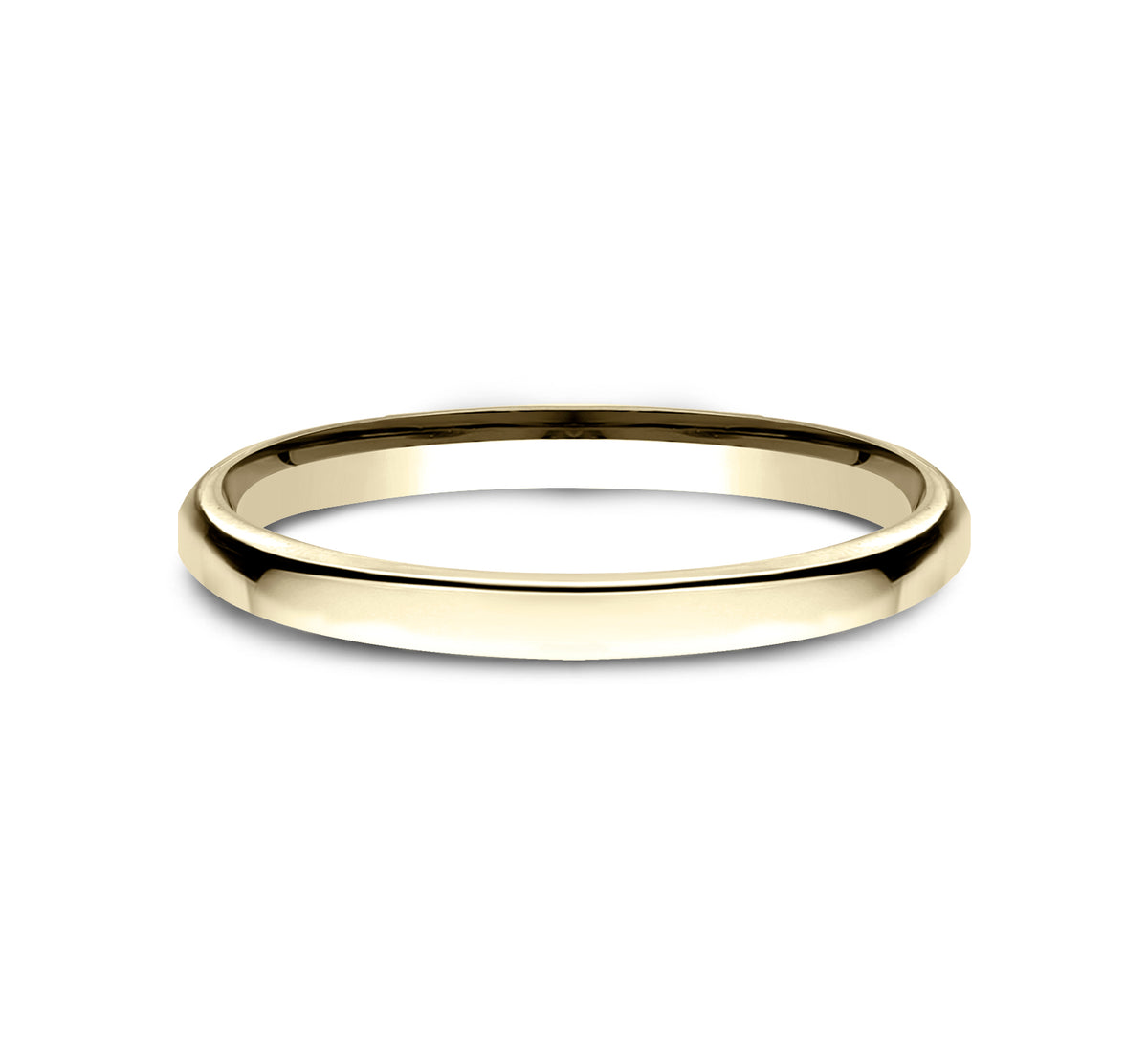 ® 2.5mm 14K Yellow Benchmark men's wedding band