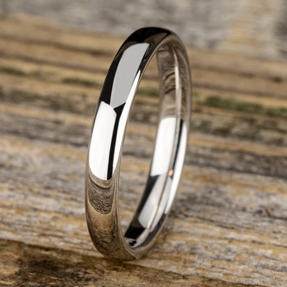 ® 3.5mm 14K White Benchmark men's wedding band