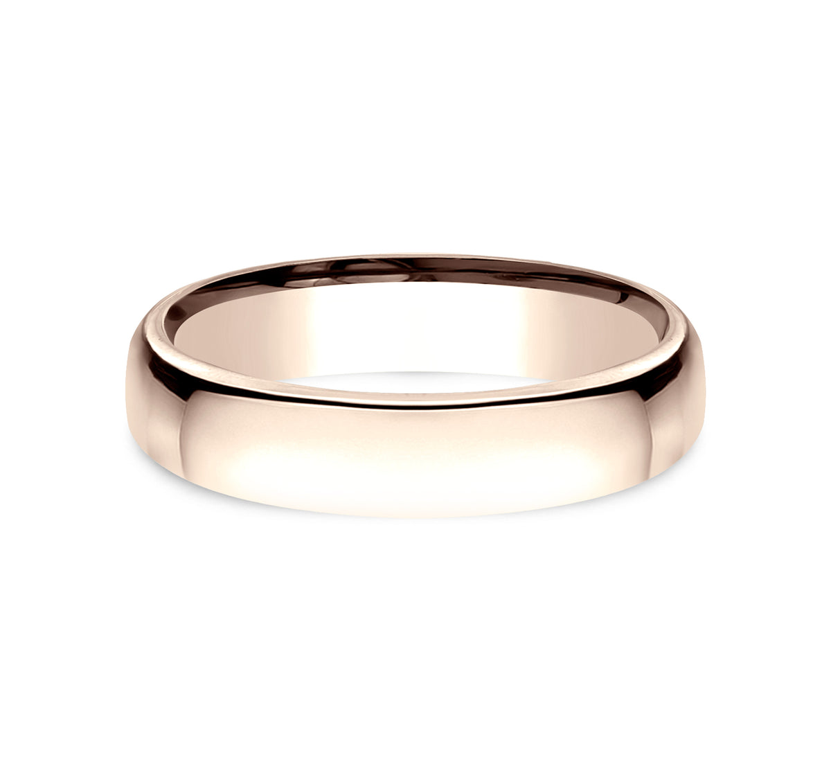 ® 4.5mm 14K Rose Benchmark men's wedding band