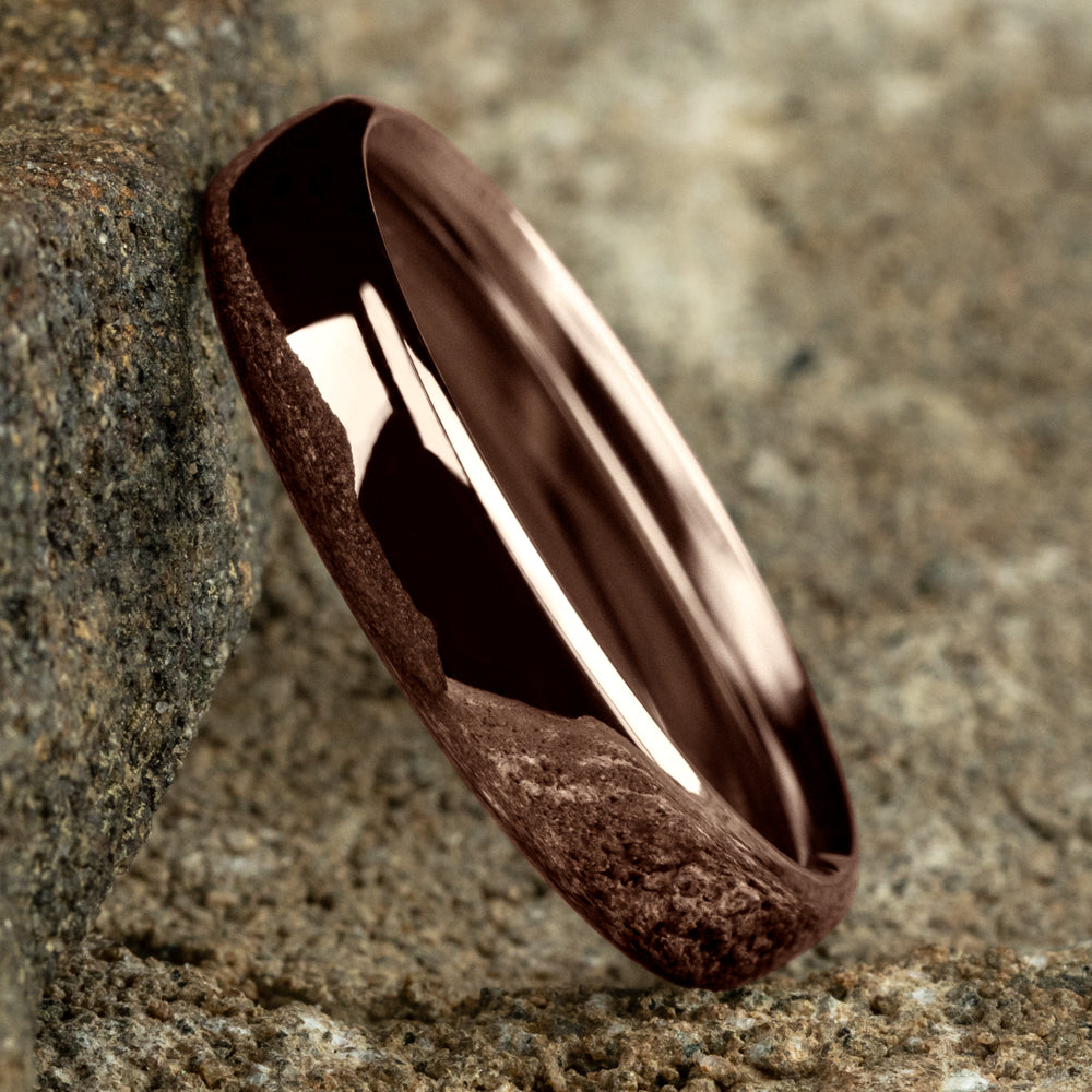 ® 4.5mm 14K Rose Benchmark men's wedding band