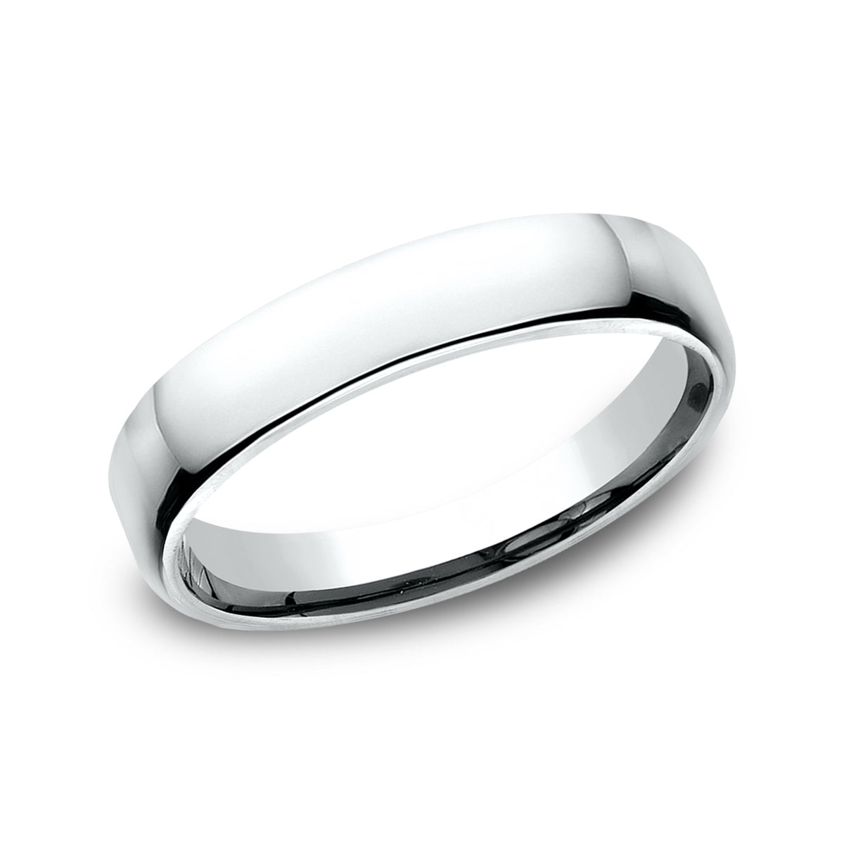 ® 4.5mm 14K White Benchmark men's wedding band