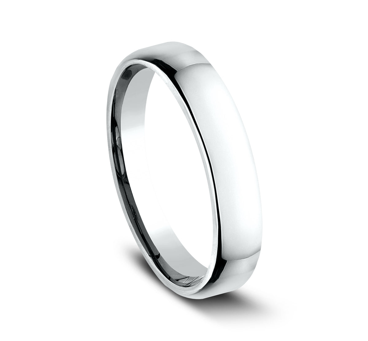 ® 4.5mm 14K White Benchmark men's wedding band