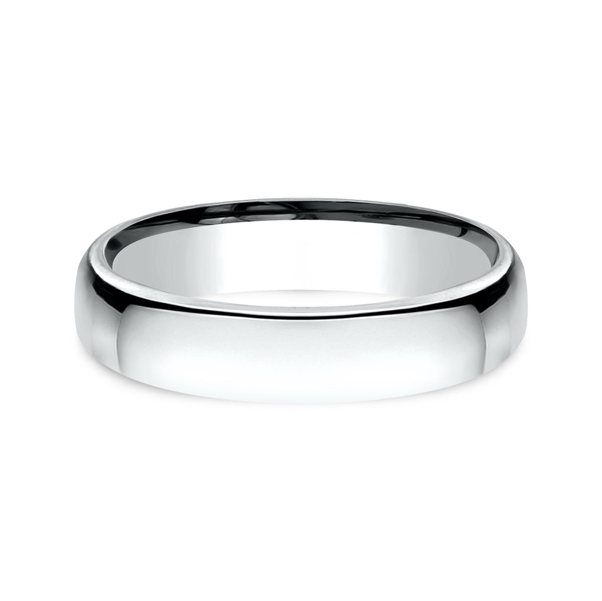 ® 4.5mm 14K White Benchmark men's wedding band