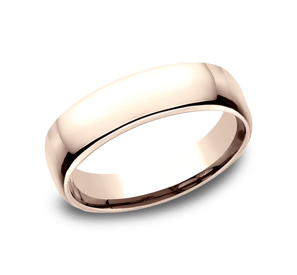 ® 5.5mm 14K Rose Benchmark men's wedding band