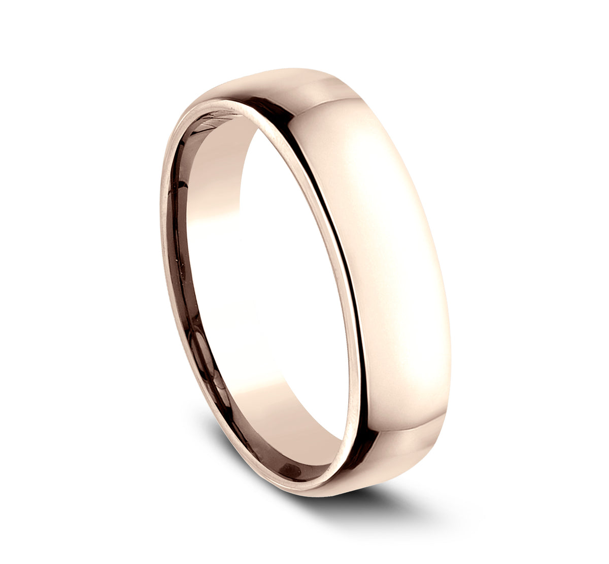 ® 5.5mm 14K Rose Benchmark men's wedding band