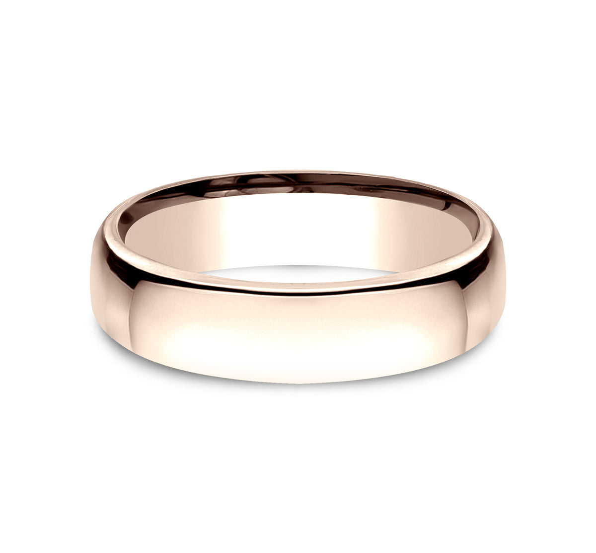 ® 5.5mm 14K Rose Benchmark men's wedding band