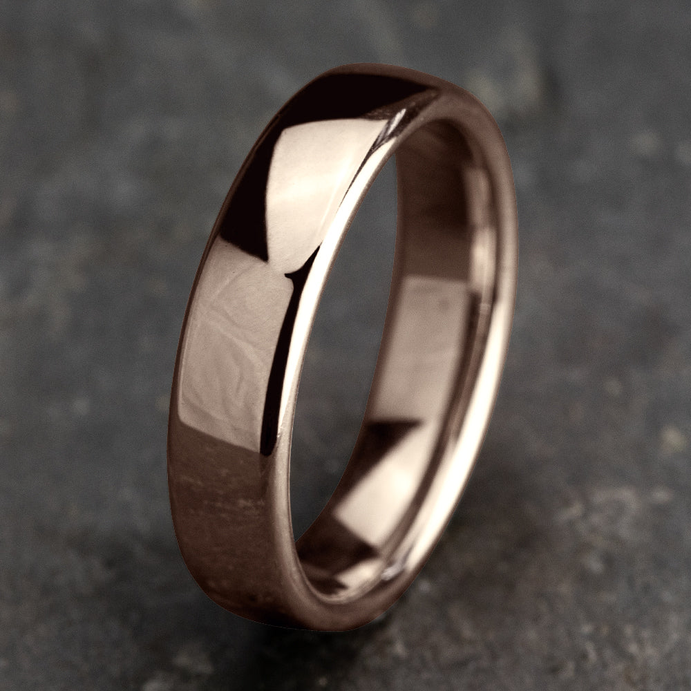 ® 5.5mm 14K Rose Benchmark men's wedding band