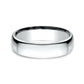 ® 5.5mm 14K White Benchmark men's wedding band