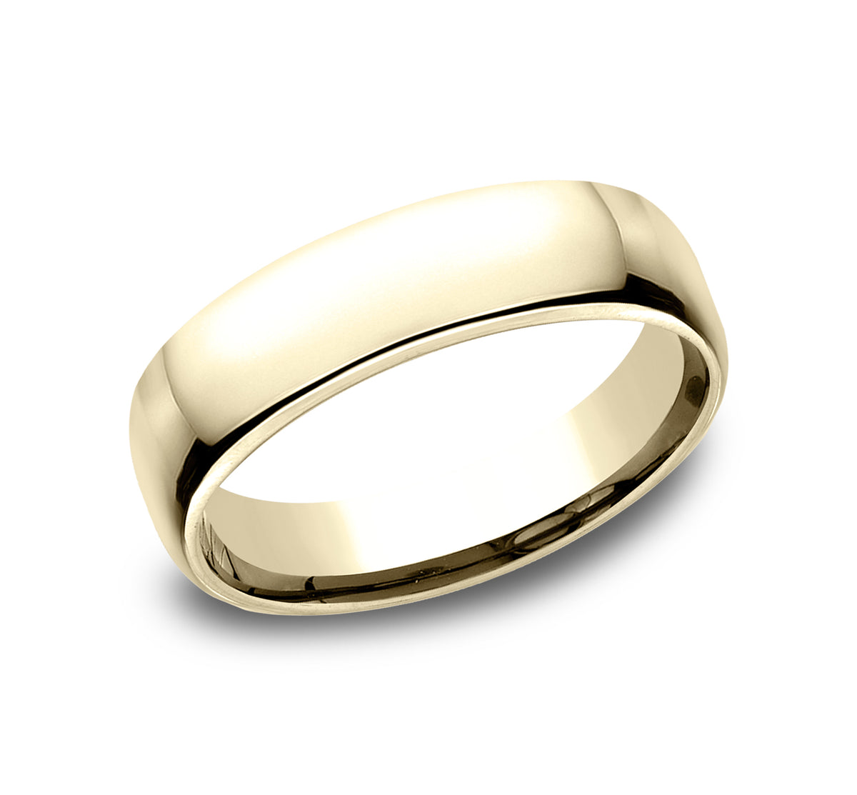 ® 5.5mm 14K Yellow Benchmark men's wedding band