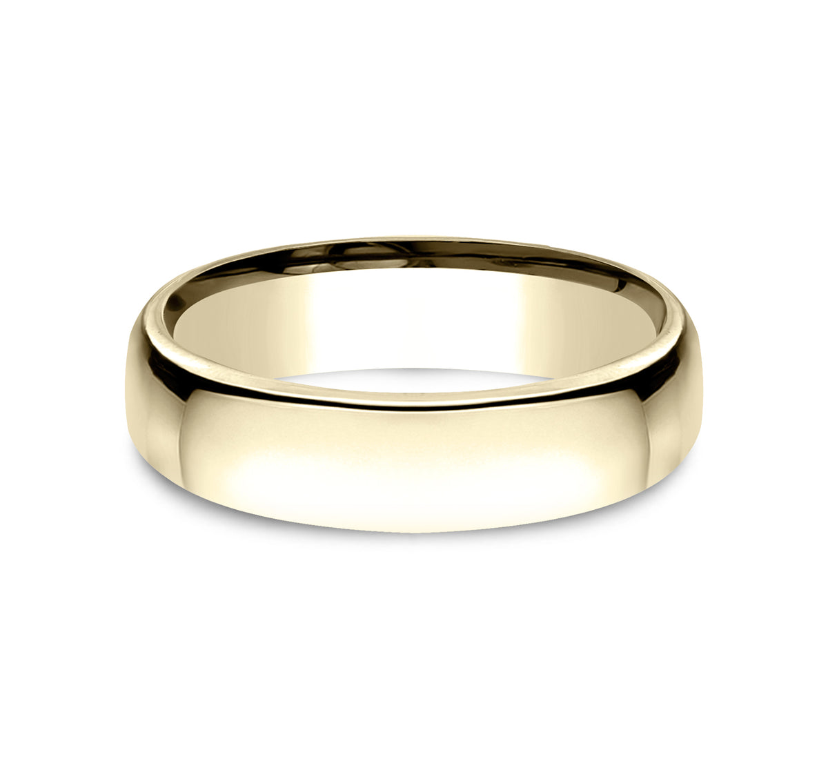 ® 5.5mm 14K Yellow Benchmark men's wedding band