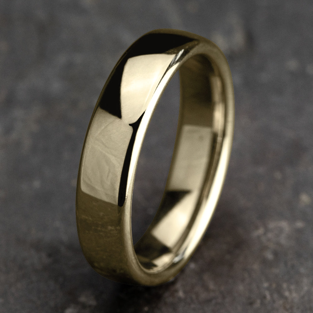 ® 5.5mm 14K Yellow Benchmark men's wedding band