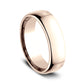® 6.5mm 14K Rose Benchmark men's wedding band