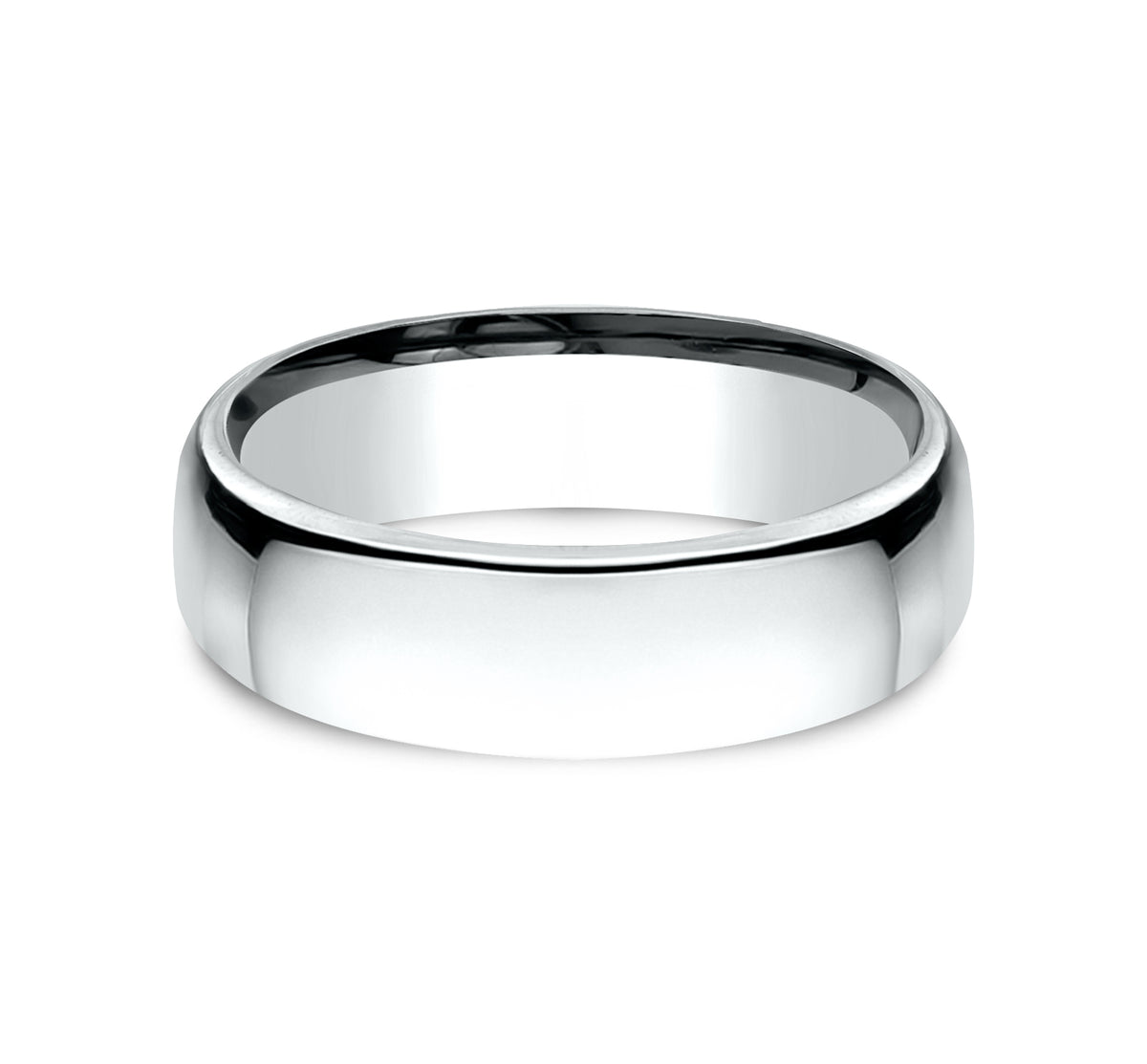 ® 6.5mm 14K White Benchmark men's wedding band