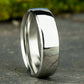 ® 6.5mm 14K White Benchmark men's wedding band