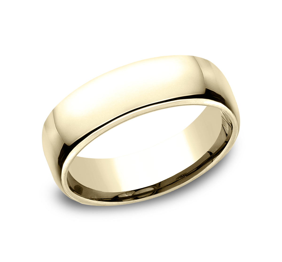® 6.5mm 14K Yellow Benchmark men's wedding band