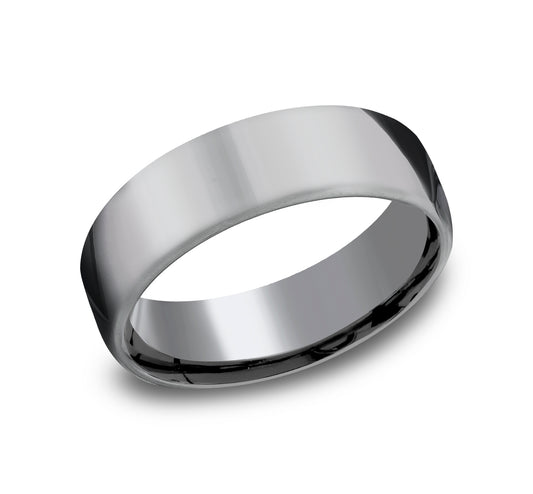 ® 6.5mm Tantalum Grey Benchmark men's wedding band