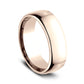® 7.5mm 14K Rose Benchmark men's wedding band