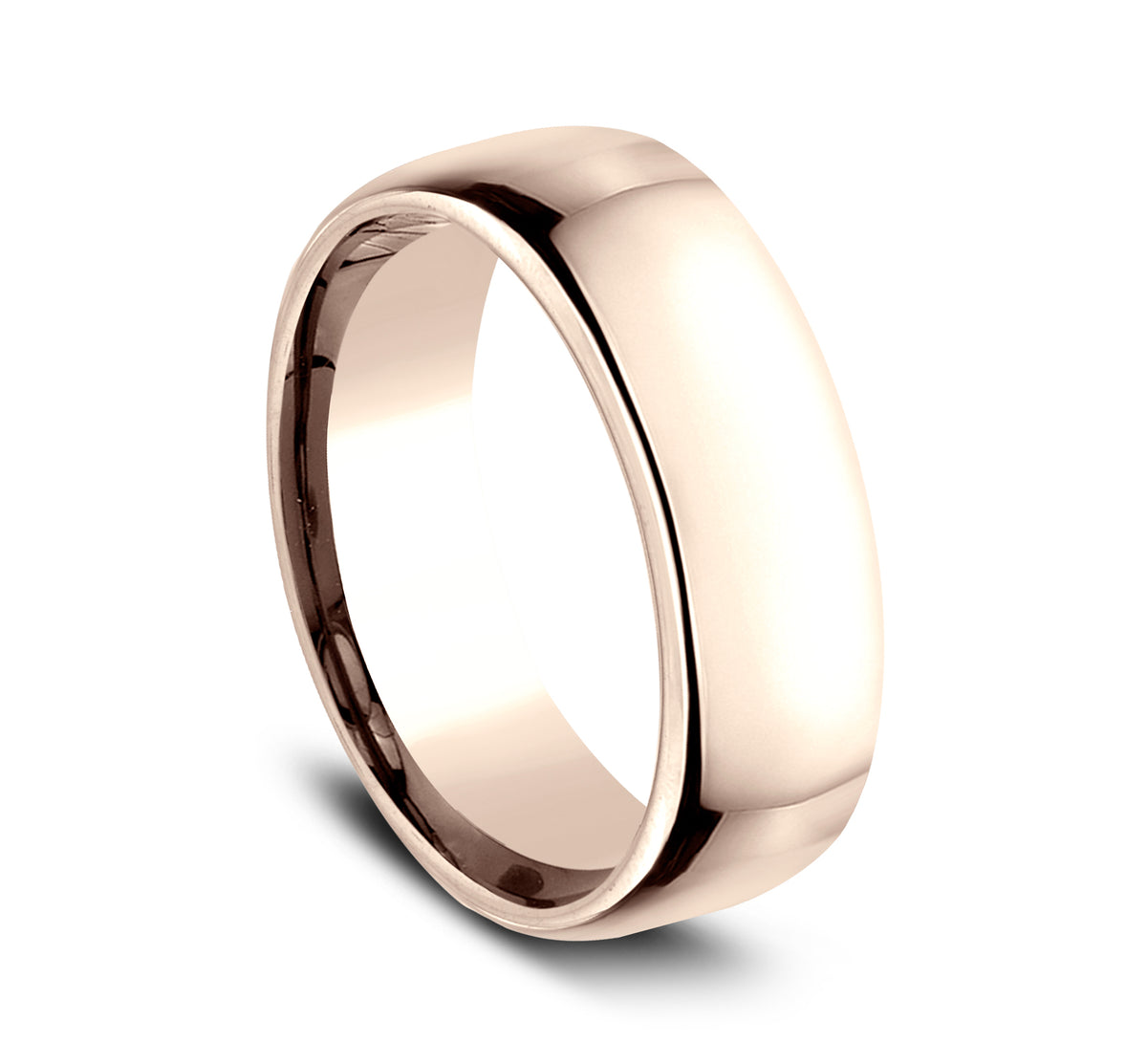 ® 7.5mm 14K Rose Benchmark men's wedding band