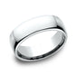 ® 7.5mm 14K White Benchmark men's wedding band