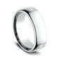 ® 7.5mm 14K White Benchmark men's wedding band