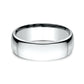 ® 7.5mm 14K White Benchmark men's wedding band