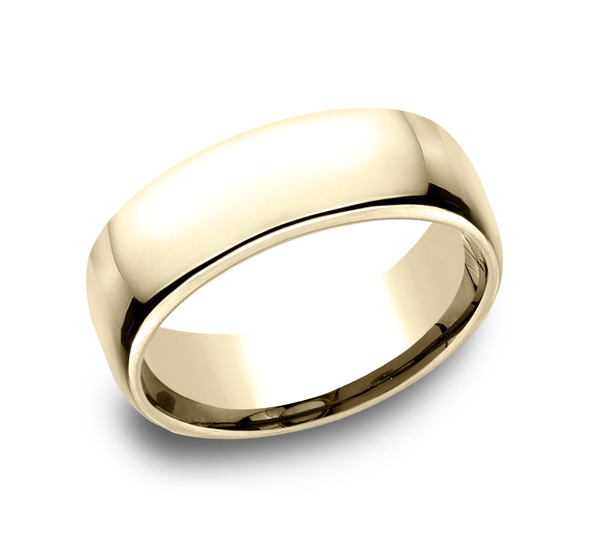 ® 7.5mm 14K Yellow Benchmark men's wedding band