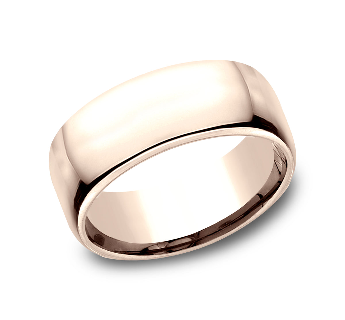® 9mm 14K Rose Benchmark men's wedding band