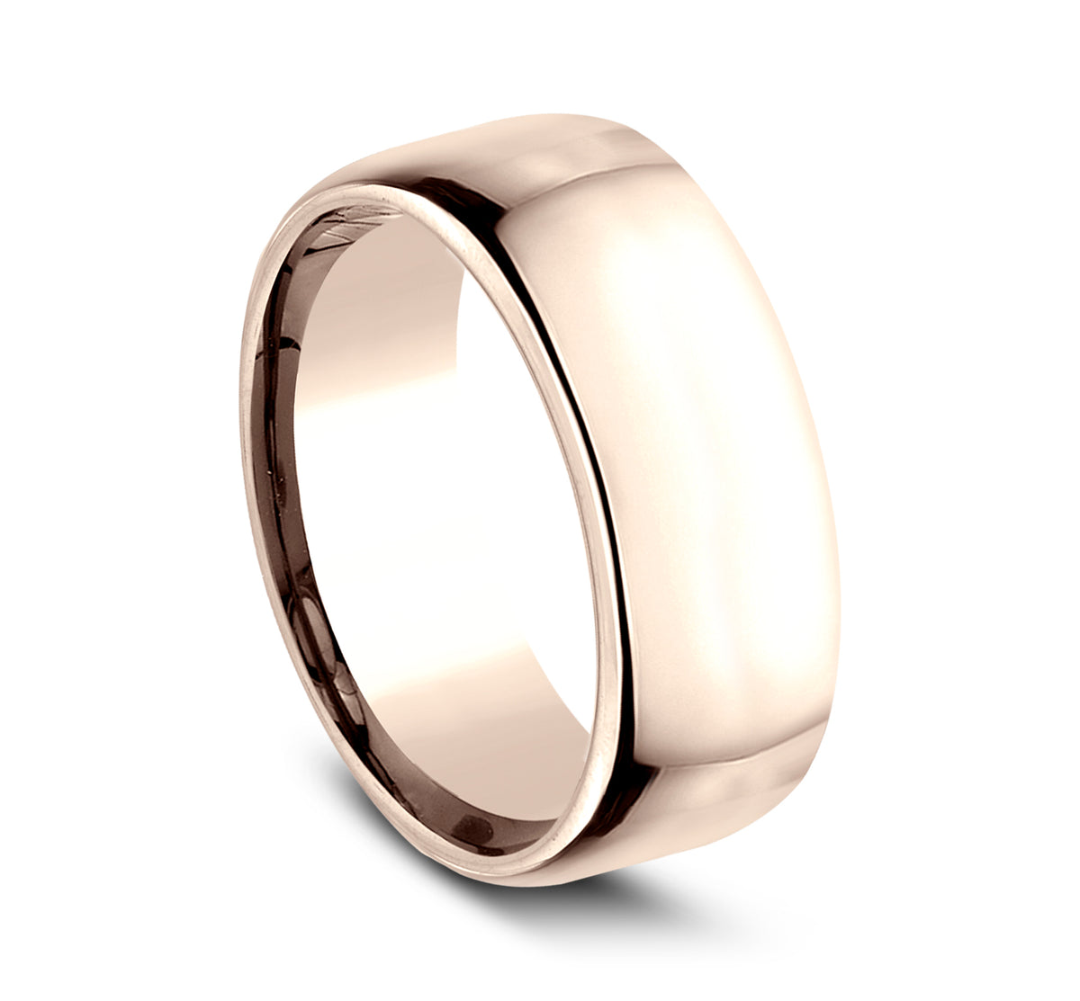 ® 9mm 14K Rose Benchmark men's wedding band