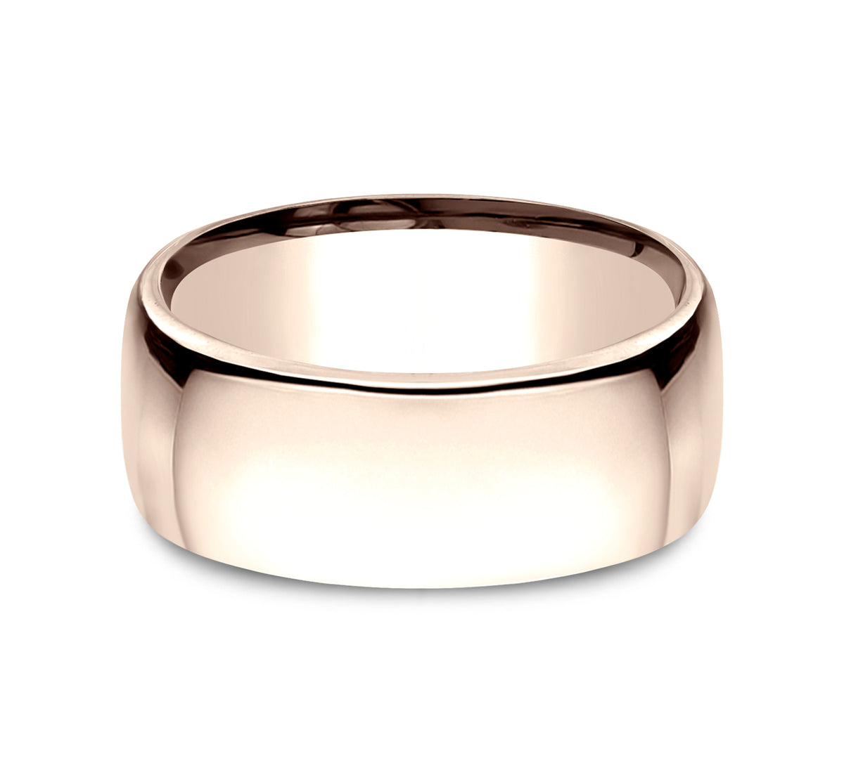 ® 9mm 14K Rose Benchmark men's wedding band