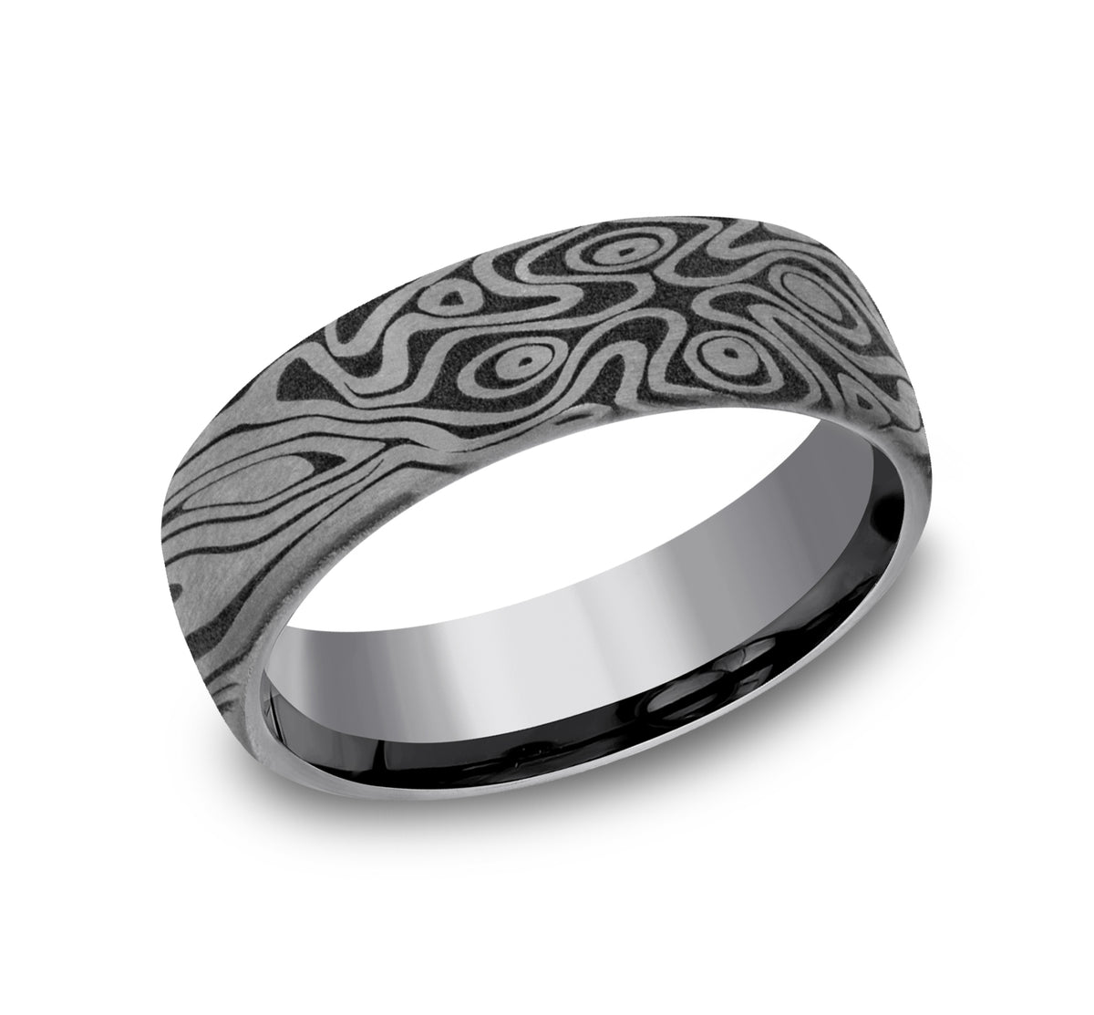THE BIRDS EYE 6.5mm Tantalum Grey Benchmark men's wedding band