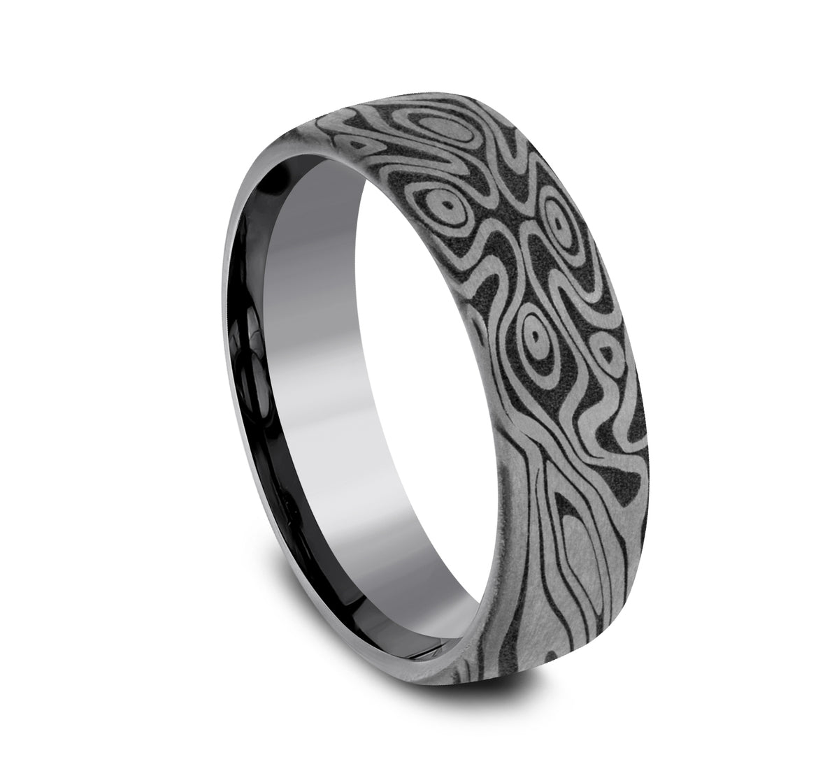 THE BIRDS EYE 6.5mm Tantalum Grey Benchmark men's wedding band