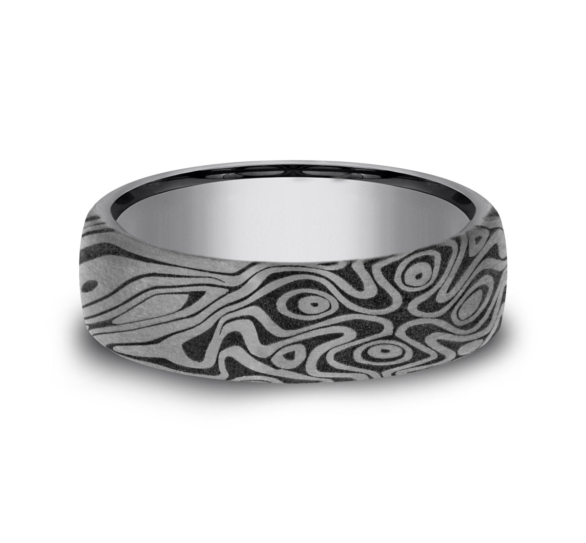 THE BIRDS EYE 6.5mm Tantalum Grey Benchmark men's wedding band