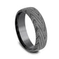 THE HERRINGBONE 6.5mm Tantalum Dark Benchmark men's wedding band