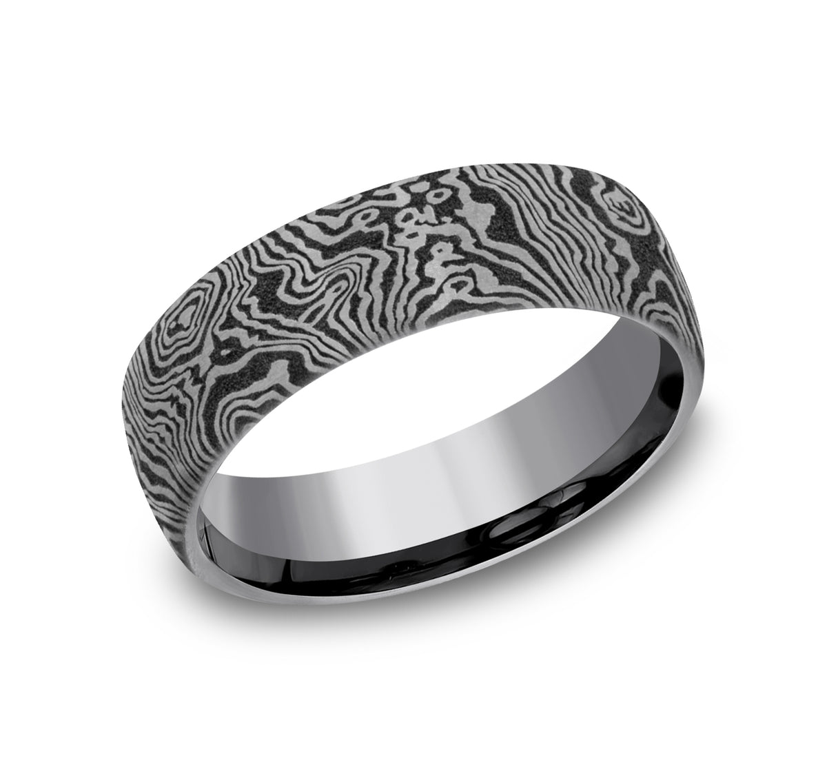 THE TORSION 6.5mm Tantalum Grey Benchmark men's wedding band