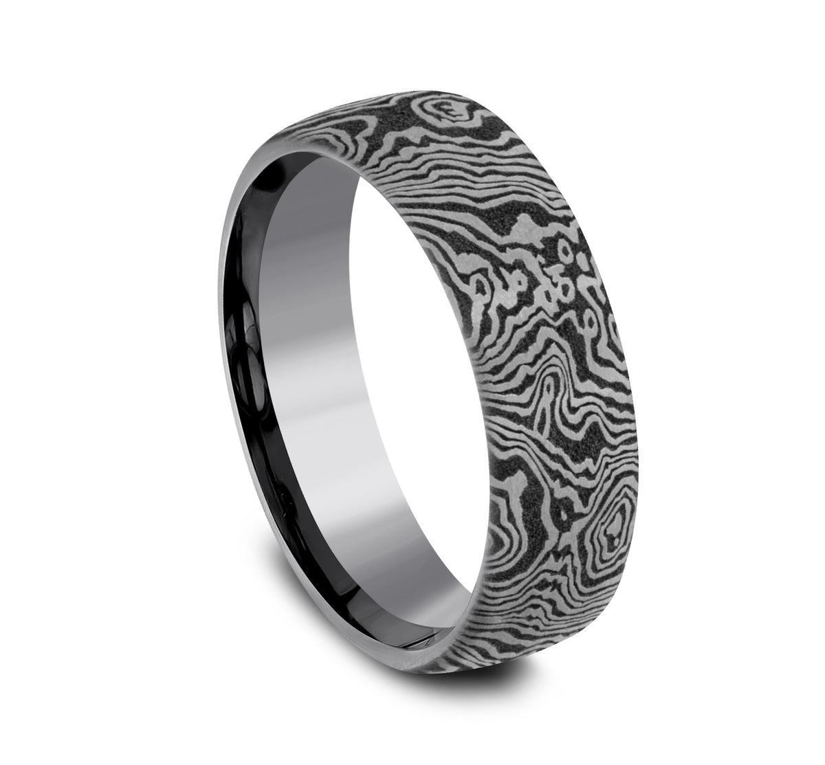 THE TORSION 6.5mm Tantalum Grey Benchmark men's wedding band