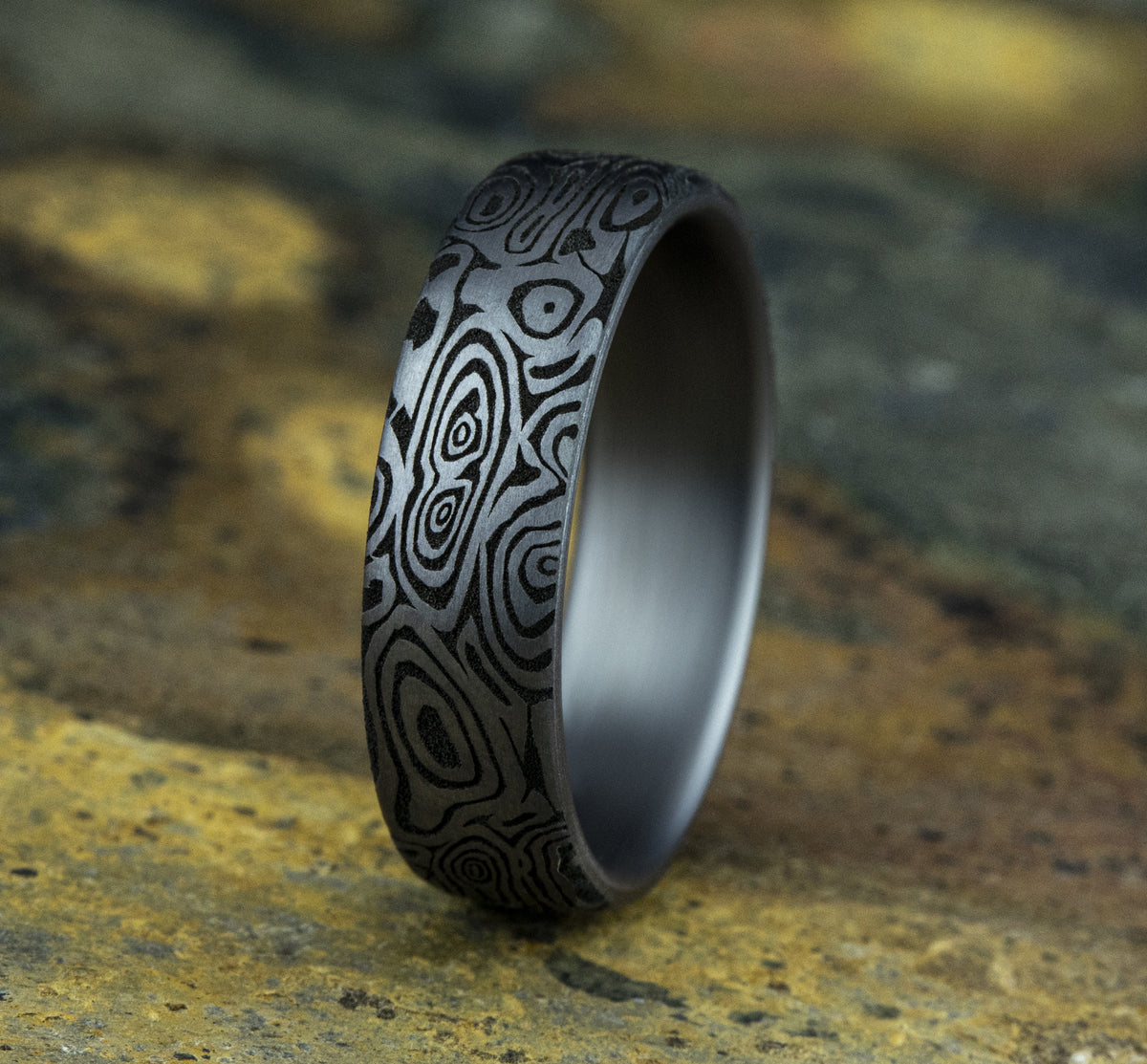 THE VORTEX 6.5mm Tantalum Grey Benchmark men's wedding band
