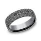 THE WAVE 6.5mm Tantalum Grey Benchmark men's wedding band