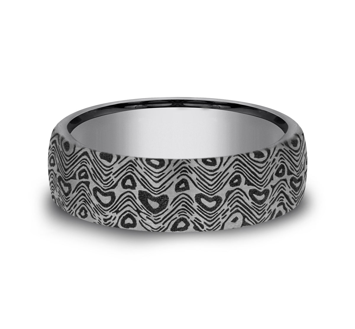 THE WAVE 6.5mm Tantalum Grey Benchmark men's wedding band