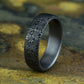 THE WAVE 6.5mm Tantalum Grey Benchmark men's wedding band