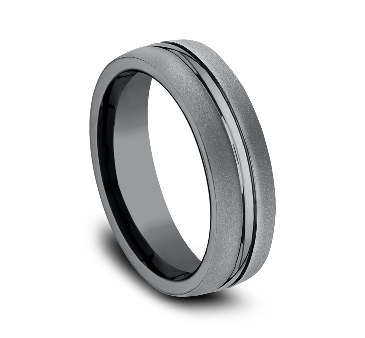 THE CORPORAL 6.5mm Tantalum Dark Benchmark men's wedding band