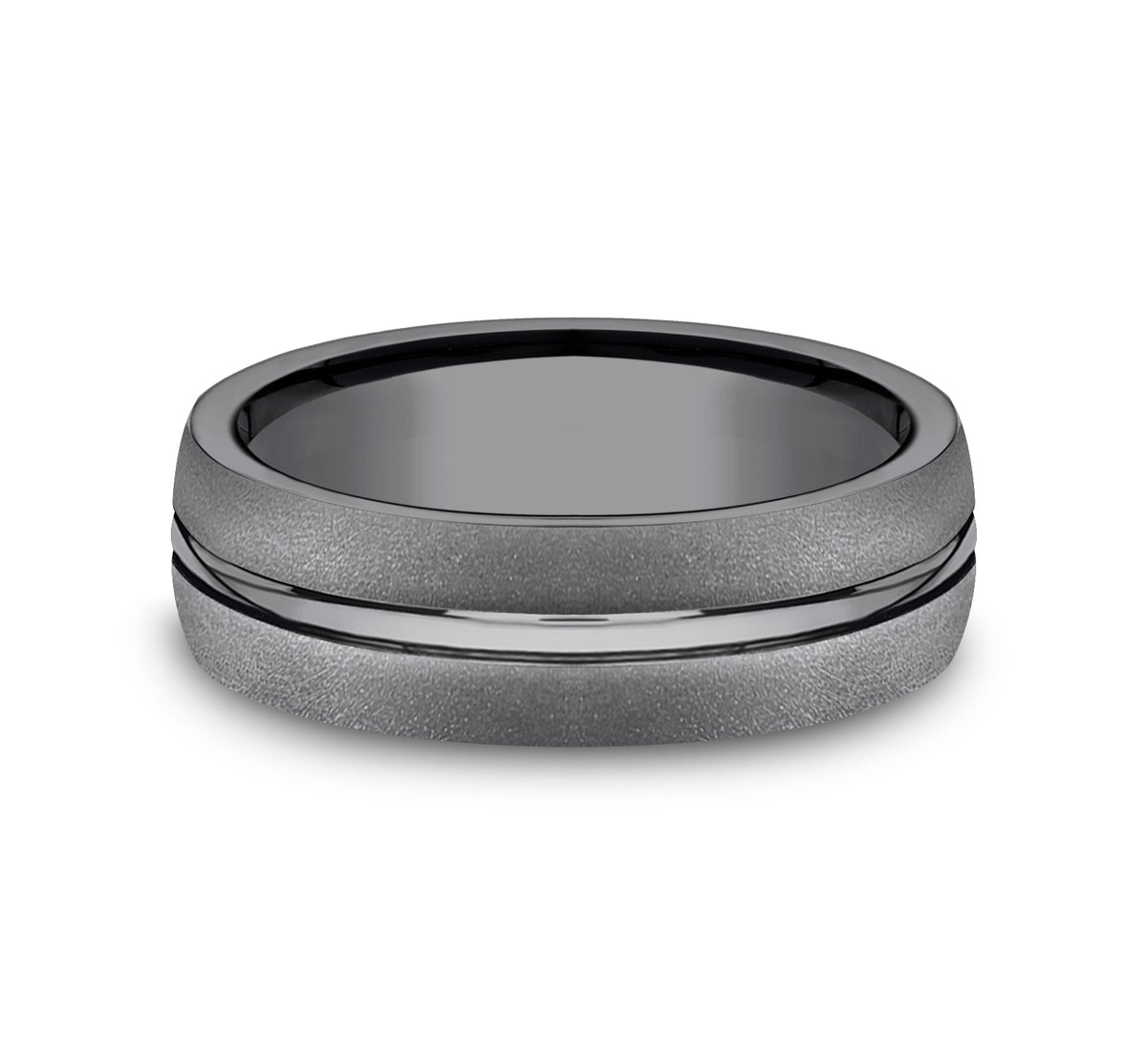 THE CORPORAL 6.5mm Tantalum Dark Benchmark men's wedding band