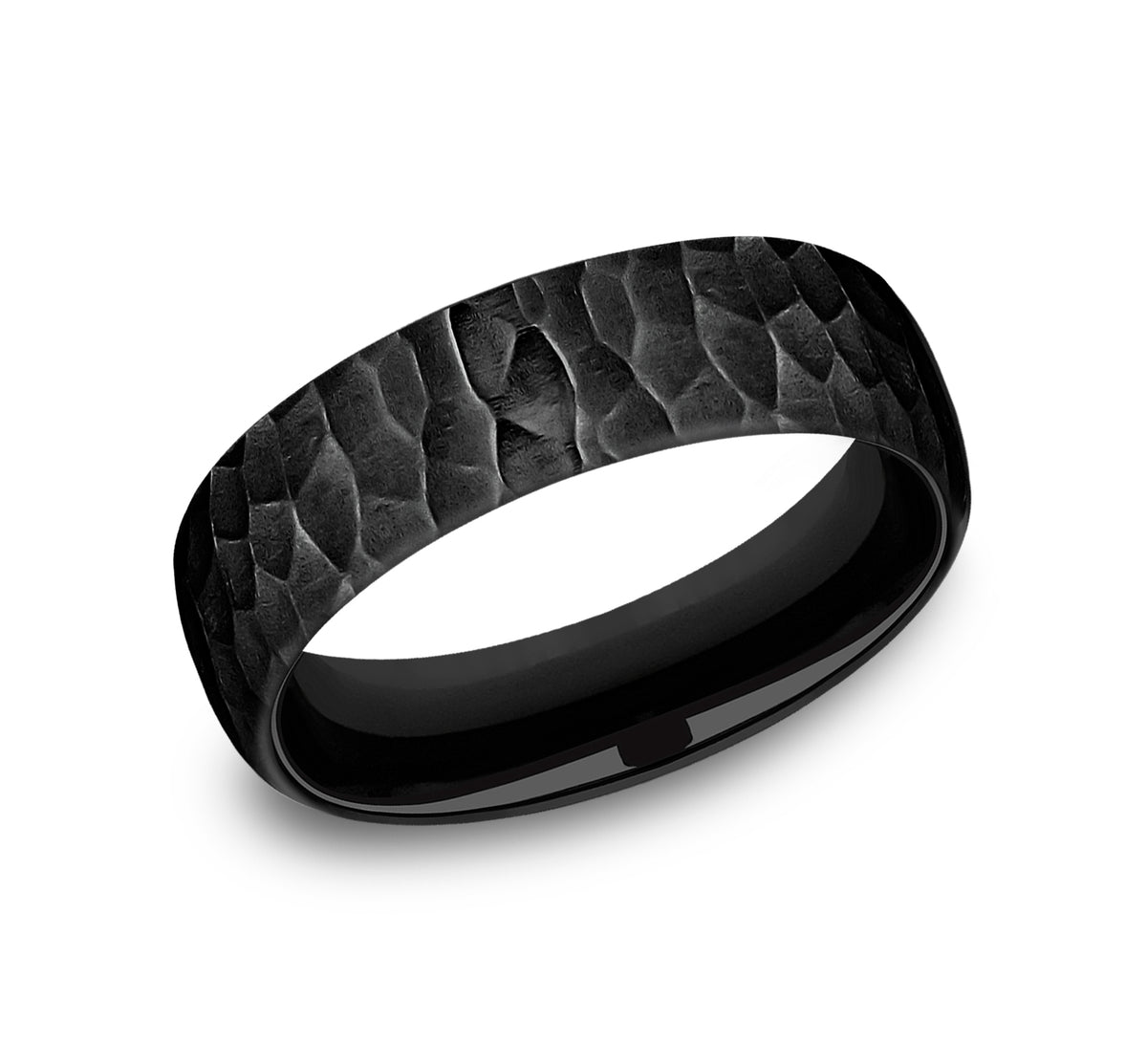 THE SHREDDER 6.5mm Black Titanium Benchmark men's wedding band