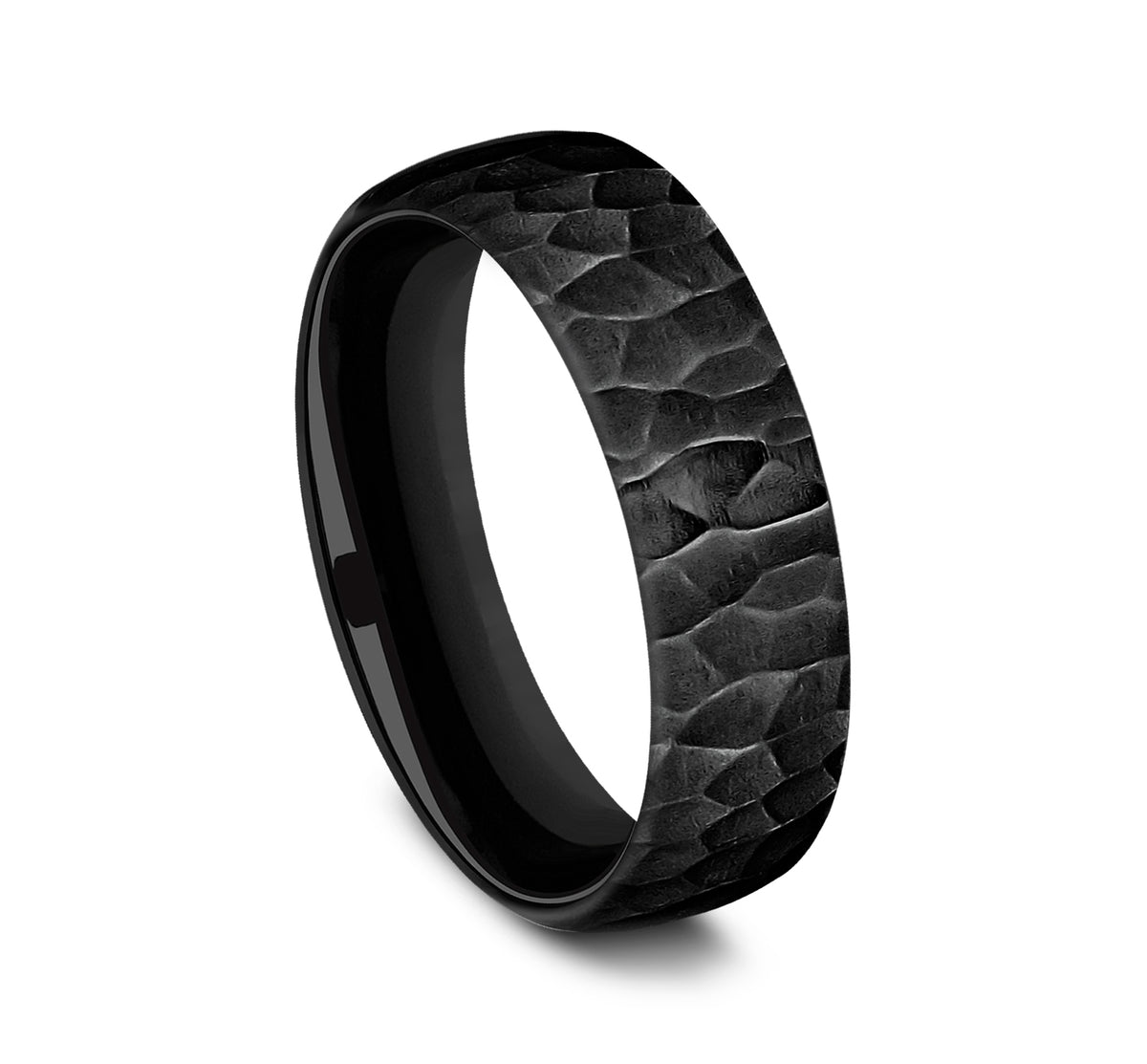 THE SHREDDER 6.5mm Black Titanium Benchmark men's wedding band
