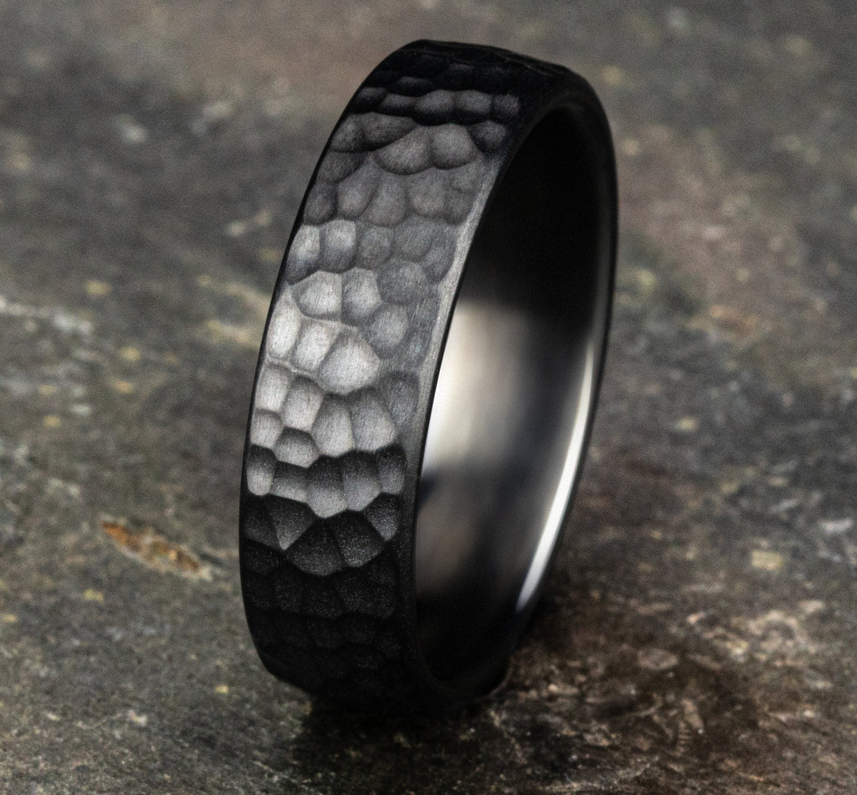 THE SHREDDER 6.5mm Black Titanium Benchmark men's wedding band