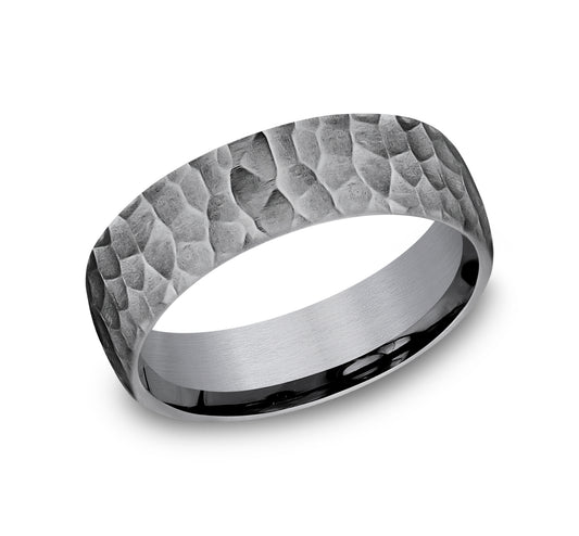THE SHREDDER 6.5mm Tantalum Grey Benchmark men's wedding band
