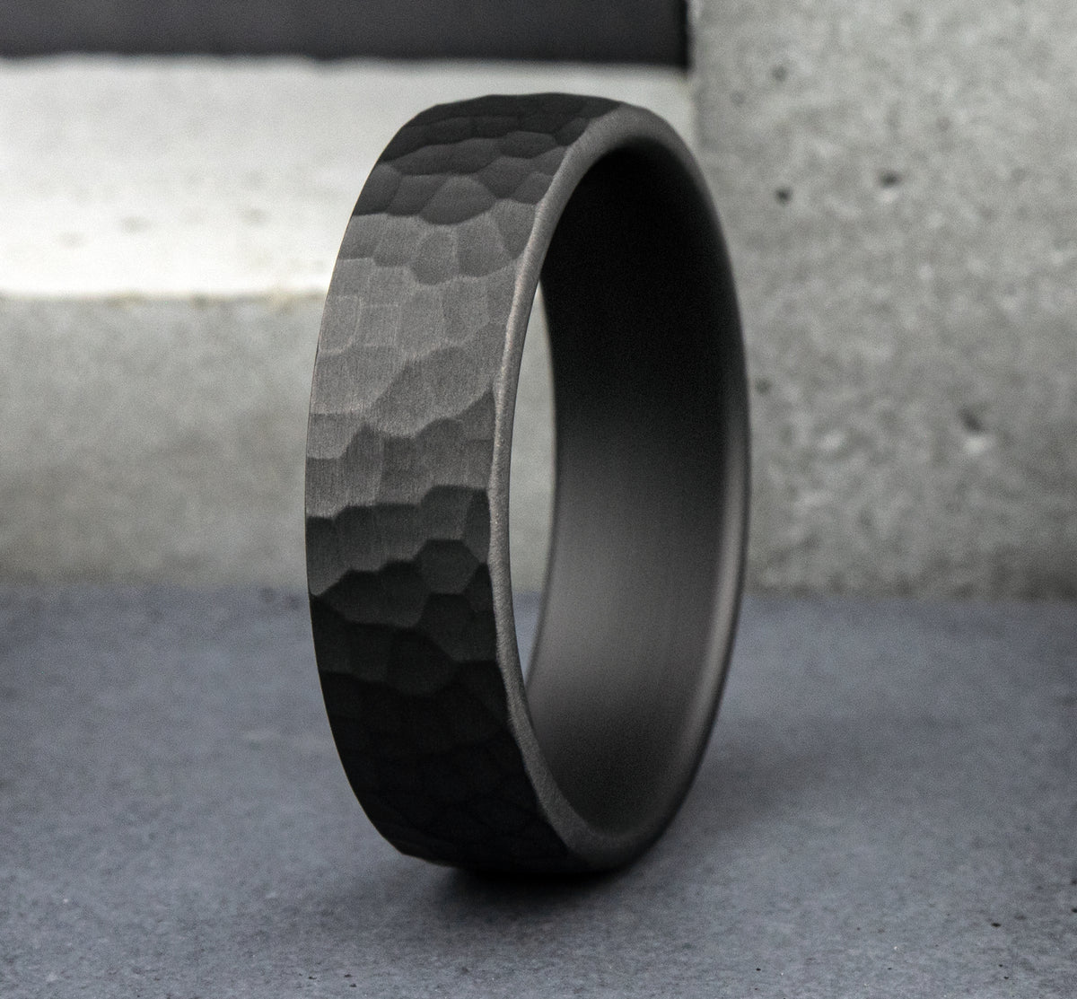 THE SHREDDER 6.5mm Tantalum Dark Benchmark men's wedding band